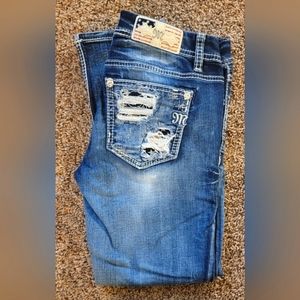 Miss Me Jeans Capri Size 26 Mid-Rise Easy Crop